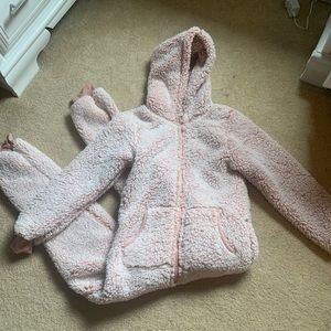 Fluffy pajama onesie